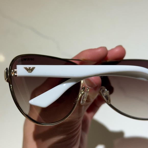 Emporio Armani Brown Aviator Sunglasses - Picture 2 of 4